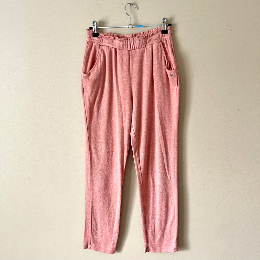ROXY GIRL | Pink Knit Jogger Pants Sz L
